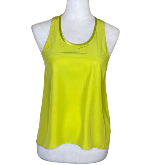 Anne Catherine Tops - Anna Catherine Women's Silk Blouse Racerback Tank Top High Low Hem Sz XS